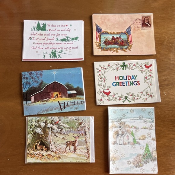 Other - Vintage Holiday Greeting Cards Lot Famous Artists Studios Missouri Embossed